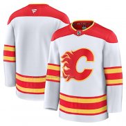 Camiseta Hockey Calgary Flames Segunda Blanco