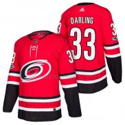 Camiseta Hockey Carolina Hurricanes Scott Darling Primera Autentico 2018 Rojo