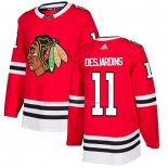 Camiseta Hockey Chicago Blackhawks Andrew Desjardins Primera Autentico Rojo