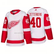 Camiseta Hockey Detroit Red Wings Henrik Zetterberg New Outfitted 2018 Blanco