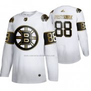 Camiseta Hockey Golden Edition Boston Bruins David Pastrnak Limited Blanco