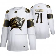 Camiseta Hockey Golden Edition Columbus Blue Jackets Nick Foligno Autentico Blanco