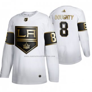 Camiseta Hockey Golden Edition Los Angeles Kings Drew Doughty Limited Blanco