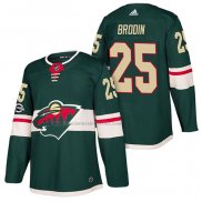 Camiseta Hockey Minnesota Wild Jonas Brodin Autentico Primera 2018 Verde