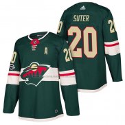 Camiseta Hockey Minnesota Wild Ryan Suter Autentico Primera 2018 Verde