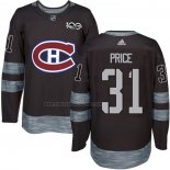 Camiseta Hockey Montreal Canadiens Carey Price 1917-2017 100th Aniversario Negro