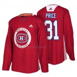 Camiseta Hockey Montreal Canadiens Carey Price New Season Practice Rojo