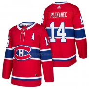 Camiseta Hockey Montreal Canadiens Tomas Plekanec Autentico Primera 2018 Rojo