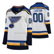 Camiseta Hockey Mujer 2020 All Star St. Louis Blues Personalizada Segunda Breakaway Blanco