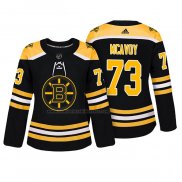 Camiseta Hockey Mujer Boston Bruins Charlie Mcavoy Autentico Jugador Negro