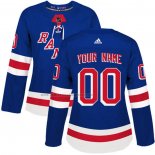 Camiseta Hockey Mujer New York Rangers Personalizada Primera Azul