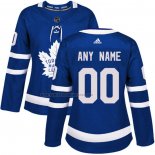 Camiseta Hockey Mujer Toronto Maple Leafs Personalizada Primera Azul