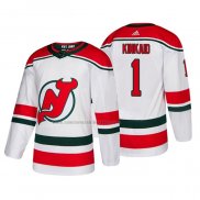 Camiseta Hockey New Jersey Devils Keith Kinkaid Alterno Autentico Blanco