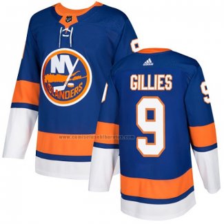 Camiseta Hockey New York Islanders Clark Gillies Primera Autentico Azul