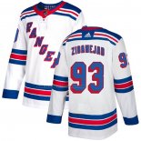 Camiseta Hockey New York Rangers Mika Zibanejad Road Autentico Blanco