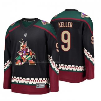 Camiseta Hockey Nino Arizona Coyotes Clayton Keller Alterno Breakaway Negro