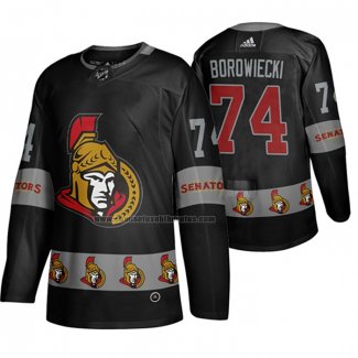 Camiseta Hockey Ottawa Senators Mark Borowiecki Breakaway Negro