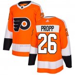 Camiseta Hockey Philadelphia Flyers Brian Propp Primera Autentico Naranja