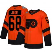 Camiseta Hockey Philadelphia Flyers Jaromir Jagr Autentico 2019 Stadium Series Naranja