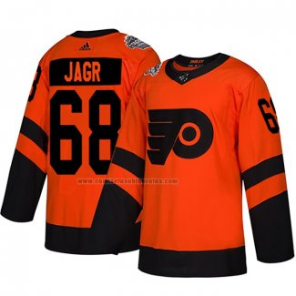 Camiseta Hockey Philadelphia Flyers Jaromir Jagr Autentico 2019 Stadium Series Naranja