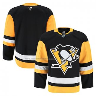 Camiseta Hockey Pittsburgh Penguins Primera Autentico Pro Negro