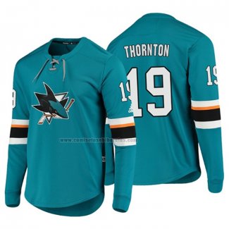 Camiseta Hockey San Jose Sharks Joe Thornton Platinum Verde