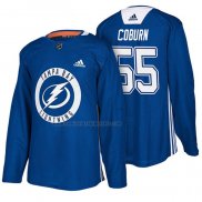 Camiseta Hockey Tampa Bay Lightning Braydon Coburn New Season Practice Azul