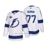 Camiseta Hockey Tampa Bay Lightning Victor Hedman 2018 Blanco