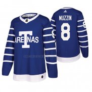 Camiseta Hockey Toronto Maple Leafs Jake Muzzin Throwback Autentico Azul