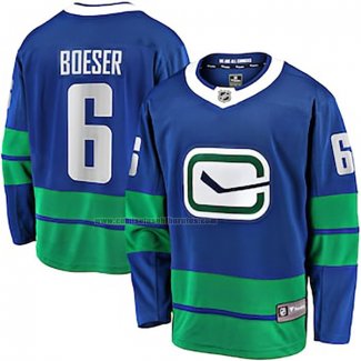 Camiseta Hockey Vancouver Canucks Brock Boeser Premier Breakaway Azul