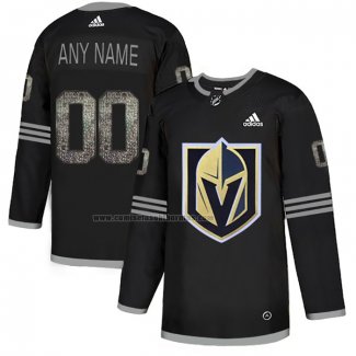 Camiseta Hockey Vegas Golden Knights Personalizada Black Shadow Negro