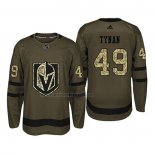 Camiseta Hockey Vegas Golden Knights T.j. Tynan 2018 Salute To Service Verde Militar