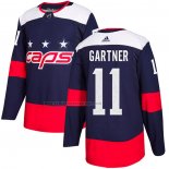 Camiseta Hockey Washington Capitals Mike Gartner Autentico 2018 Stadium Series Azul