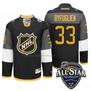 Camiseta Hockey 2016 All Star Winnipeg Jets Dustin Byfuglien Negro