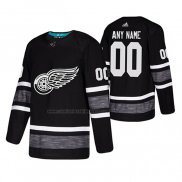 Camiseta Hockey 2019 All Star Detroit Red Wings Personalizada Negro2