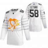 Camiseta Hockey 2020 All Star Pittsburgh Penguins Kris Letang Autentico Blanco