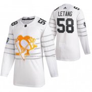 Camiseta Hockey 2020 All Star Pittsburgh Penguins Kris Letang Autentico Blanco