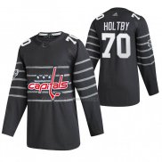 Camiseta Hockey 2020 All Star Washington Capitals Braden Holtby Autentico Gris