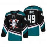 Camiseta Hockey Anaheim Ducks Max Jones Alterno 25th Aniversario Autentico Negro