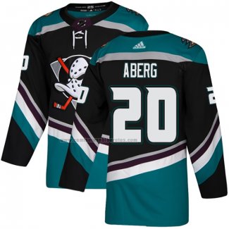 Camiseta Hockey Anaheim Ducks Pontus Aberg Negro