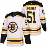 Camiseta Hockey Boston Bruins Ryan Spooner 2018 Segunda Autentico Blanco