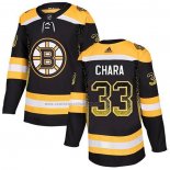 Camiseta Hockey Boston Bruins Zdeno Chara Primera Autentico Negro