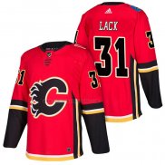 Camiseta Hockey Calgary Flames Eddie Lack Primera Autentico 2018 Rojo