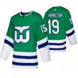 Camiseta Hockey Carolina Hurricanes Dougie Hamilton Whalers Night Verde