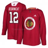 Camiseta Hockey Chicago Blackhawks Alex Debrincat New Season Practice Rojo