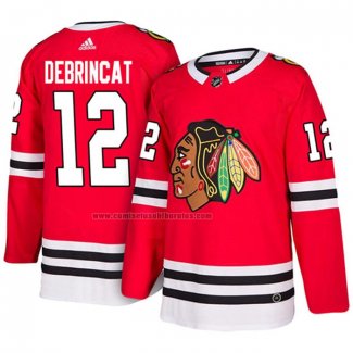 Camiseta Hockey Chicago Blackhawks Alex Debrincat Primera Rojo