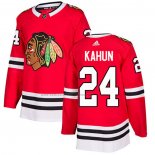 Camiseta Hockey Chicago Blackhawks Dominik Kahun Primera Autentico Rojo