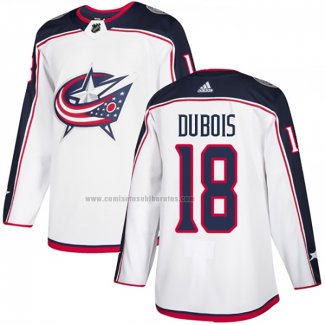 Camiseta Hockey Columbus Blue Jackets Dubois Road Autentico Blanco