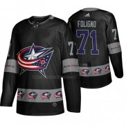 Camiseta Hockey Columbus Blue Jackets Nick Foligno Breakaway Negro