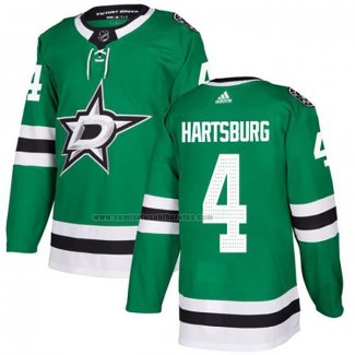 Camiseta Hockey Dallas Stars Craig Hartsburg Primera Autentico Verde